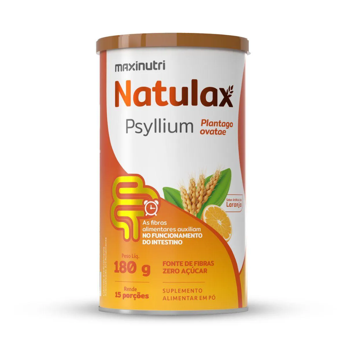 NATULAX PSYLLIUM LARANJA 176G - MAXINUTRI