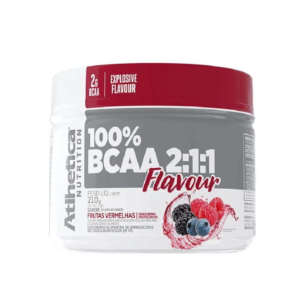 100% BCAA 2:1:1 FLAVOUR (210G) - SABOR: FRUTAS VERMELHAS