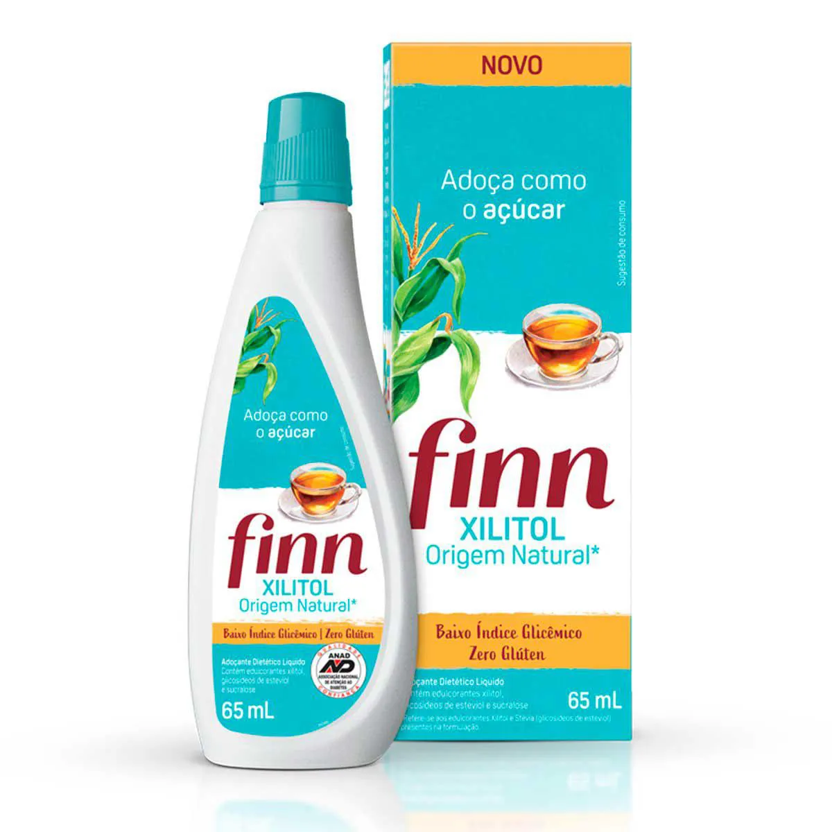 Adoçante Líquido Finn Xilitol com 65ml