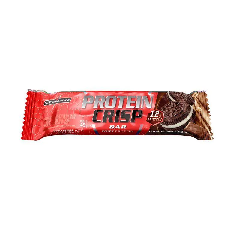 CRISP BAR COOKIES AND CREAM INTEGRALMEDICA 45G