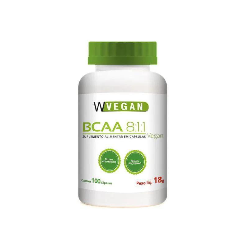 BCAA 8 1 1 700MG 100CAPS WVEGAN