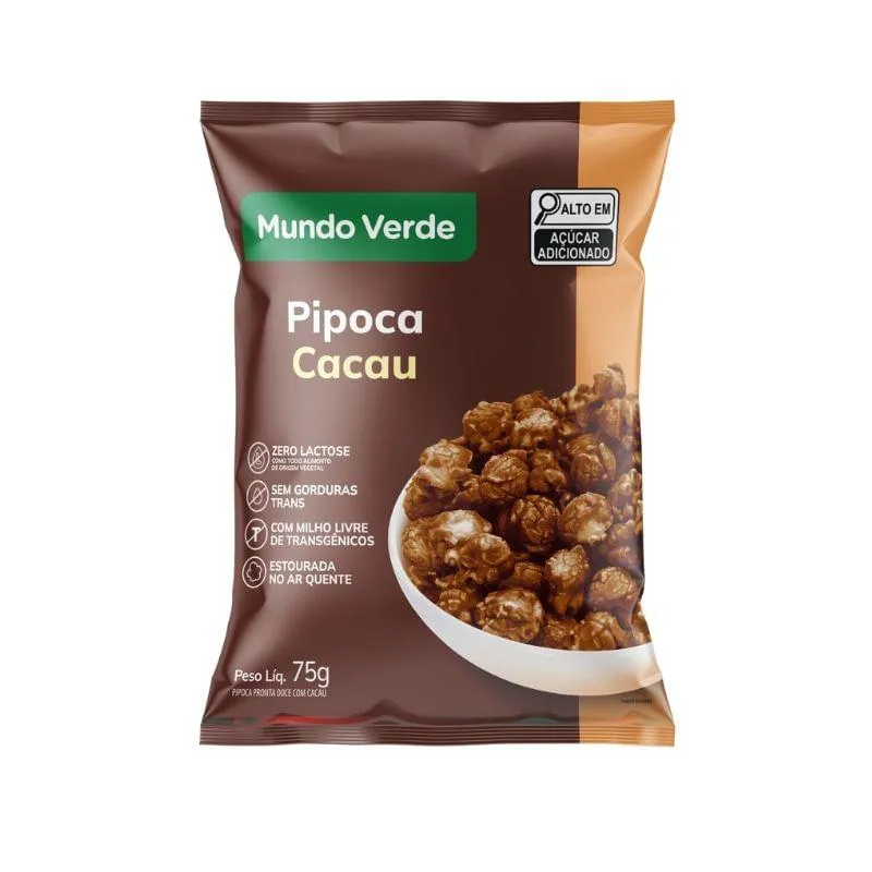 PIPOCA CACAU MUNDO VERDE 75G