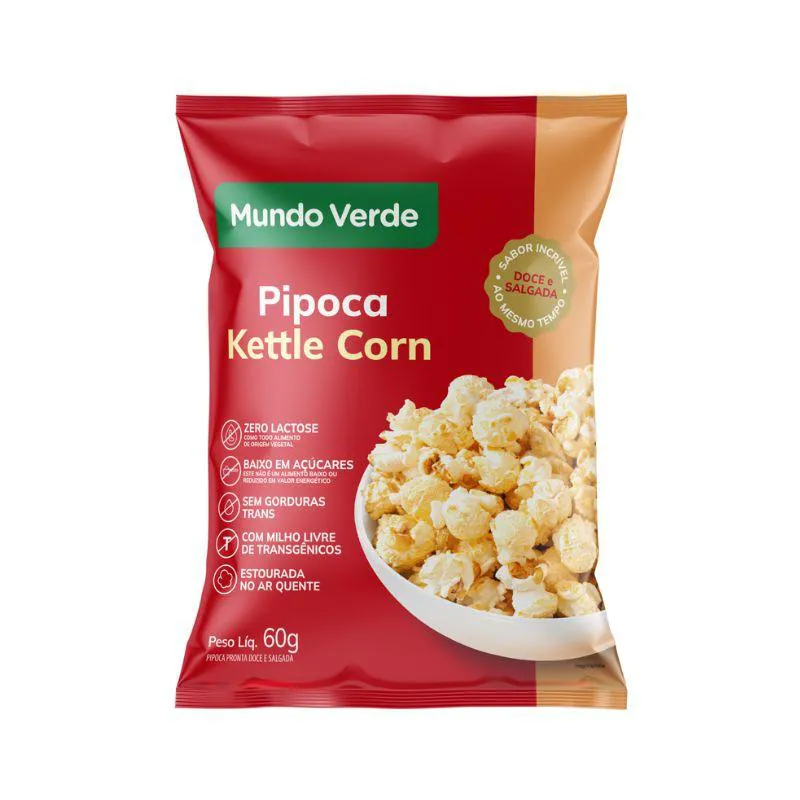 PIPOCA KETTLE CORN MUNDO VERDE 60G