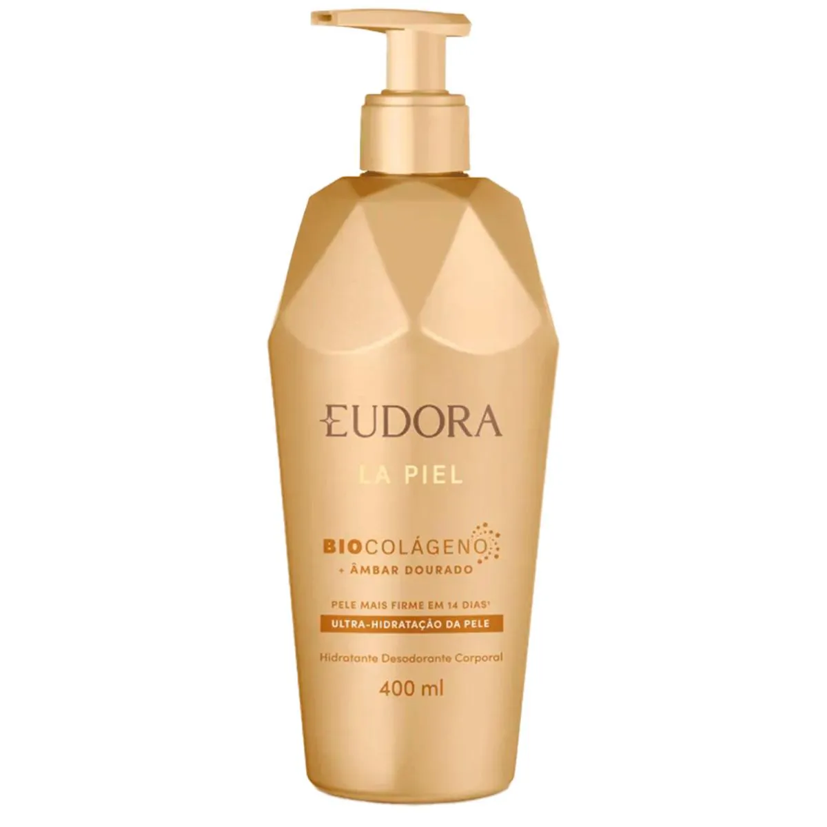 EUDORA LA PIEL ÂMBAR DOURADO - HIDRATANTE DESODORANTE CORPORAL 400ML