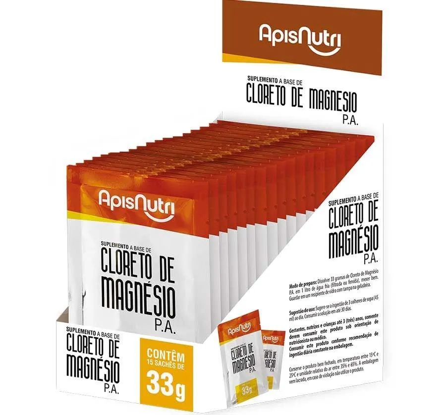 CLORETO DE MAGNéSIO DISPLAY (15 SACHêS DE 33G) - PADRãO: ÚNICO