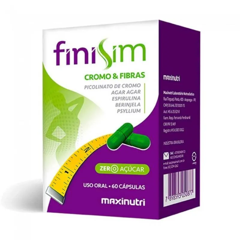 FINISIM CROMO E FIBRAS (60 CAPS) - PADRãO: ÚNICO