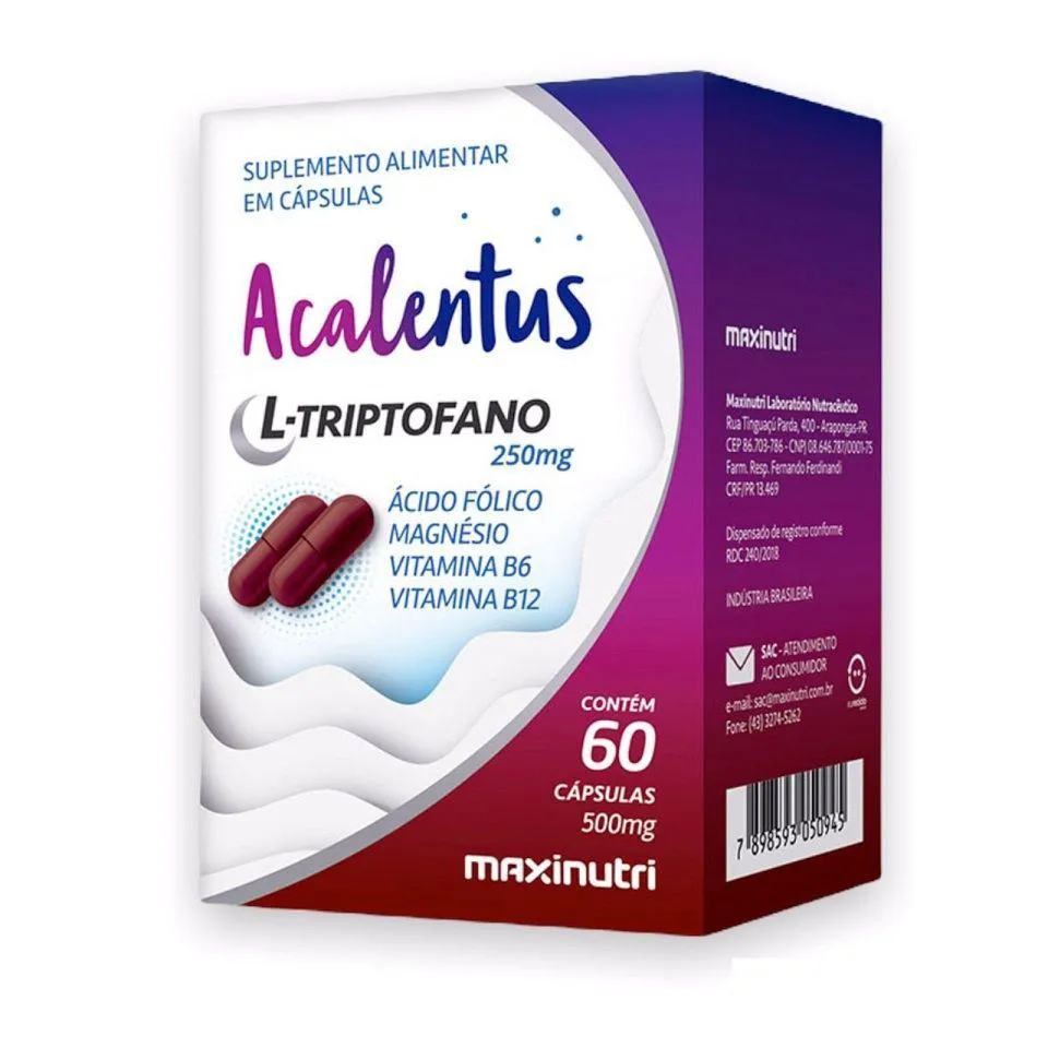 ACALENTUS MELATONINA (60 CAPS) - PADRãO: ÚNICO
