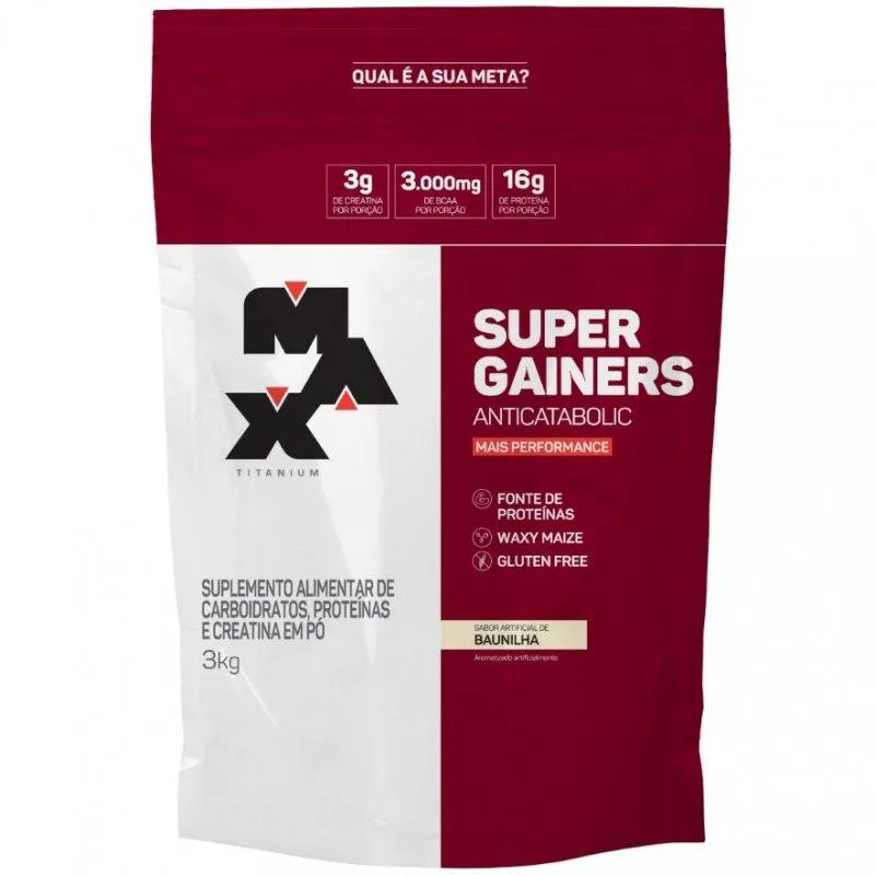 SUPER GAINERS (3KG) - SABOR: BAUNILHA