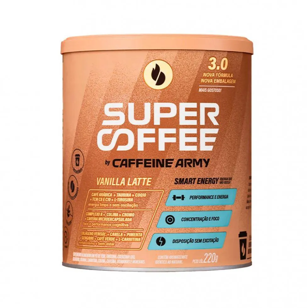 SUPERCOFFEE 3.0 (220G) - SABOR: VANILLA LATTE