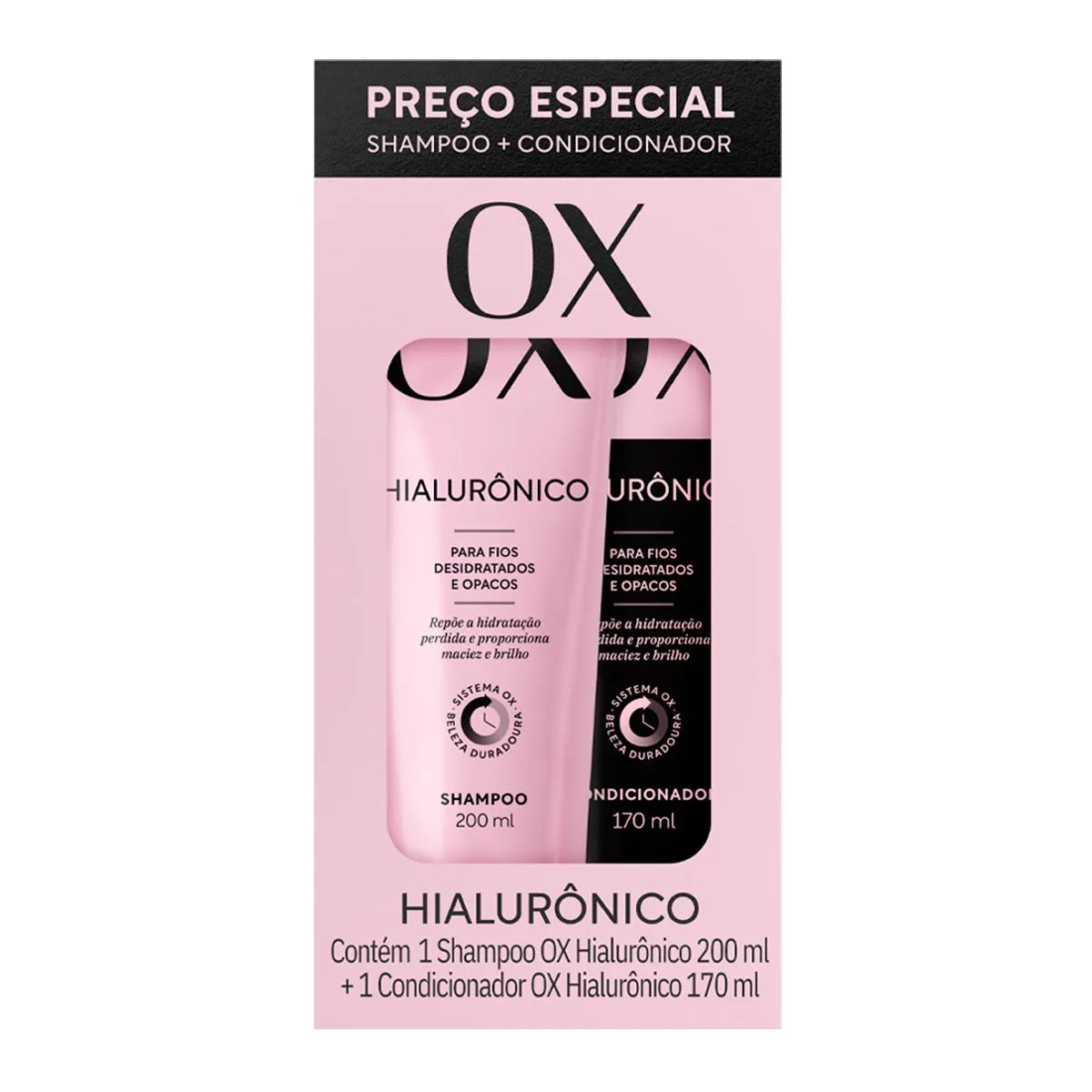 Kit OX Hialurônico Shampoo 200ml + Condicionador 170ml