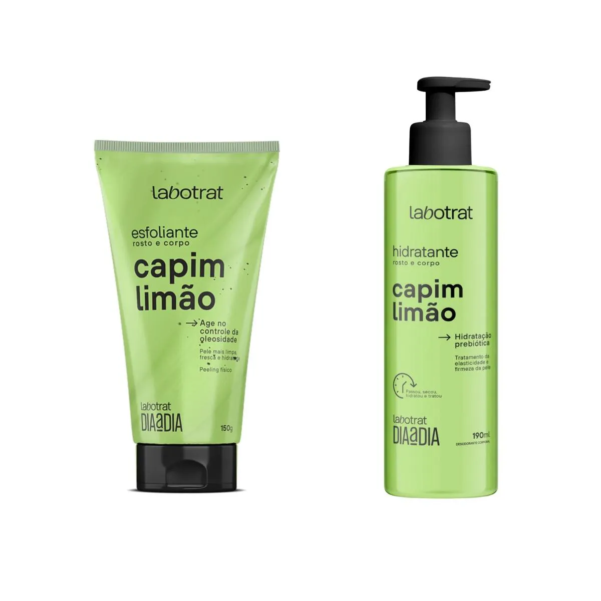 KIT LABOTRAT CAPIM LIMãO DIA A DIA ESFOLIANTE190G+HIDRATANTE