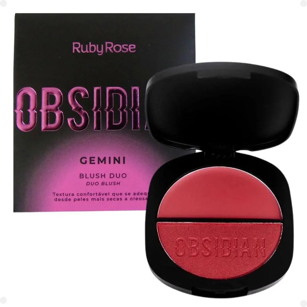 BLUSH DUO RUBY ROSE OBSIDIAN GEMINI OG01 7,9G