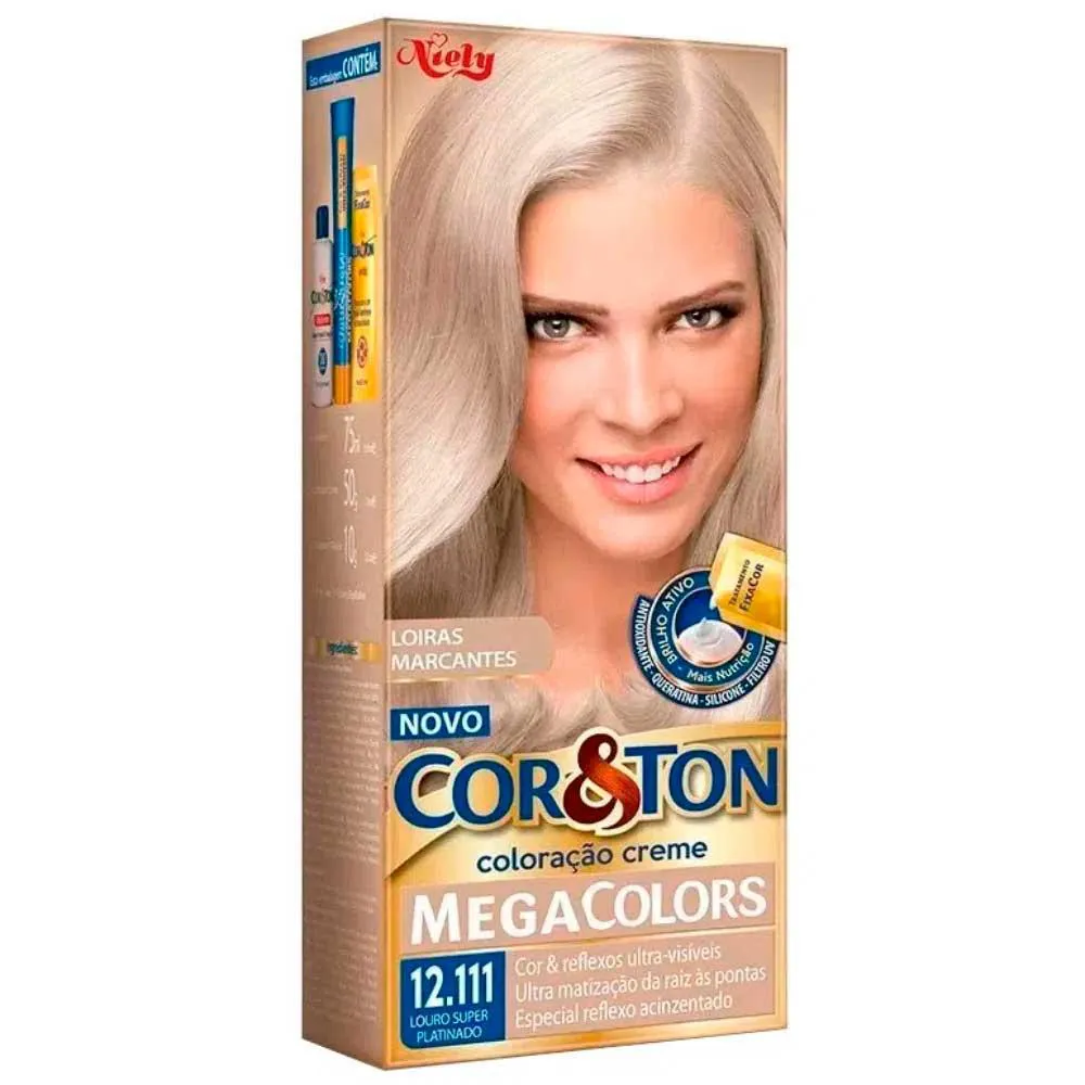Tintura Cor&Ton Mega Colors N 12.111 Louro Super Platinado