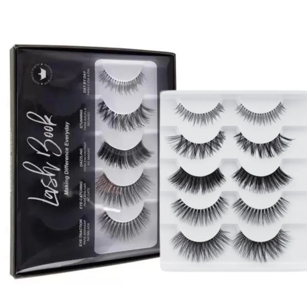 CíLIOS POSTIçOS MACRILAN LASH BOOK C/5 PARES CóD.EB101