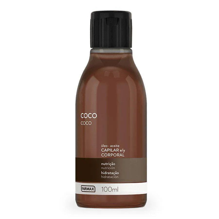 OLEO DE COCO CAPILAR E CORPORAL 100ML FARMAX