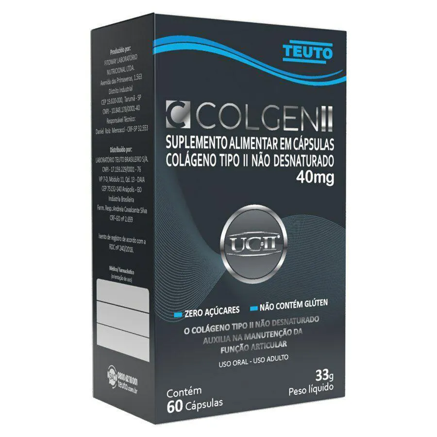 Colgen COLGEN II COLaGENO TIPO 2 40MG 60 CaPSULAS TEUTO 1014705 | Drogasil