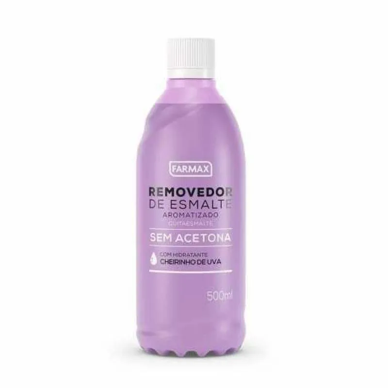 REMOVEDOR SEM ACETONA UVA 500ML FARMAX