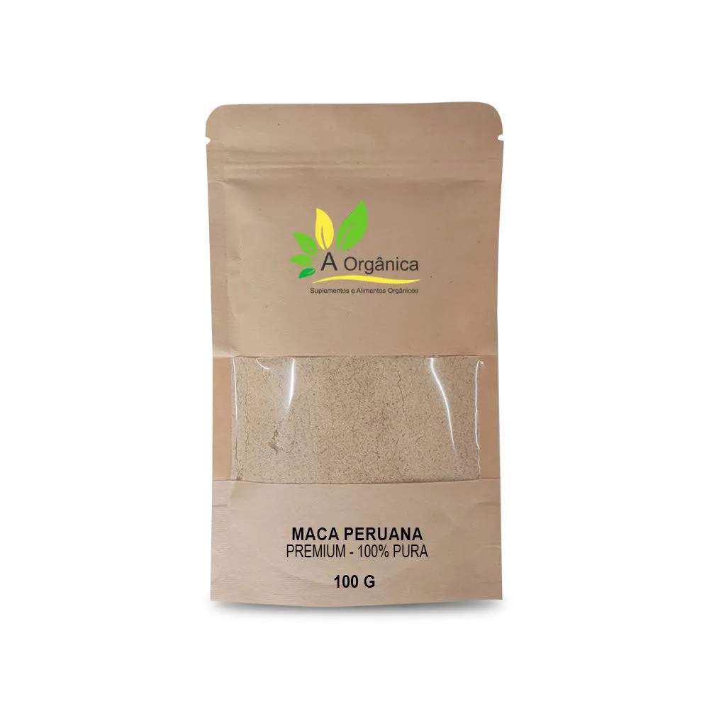 MACA PERUANA PREMIUM EM Pó 100% PURA À ORGâNICA