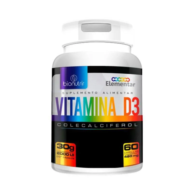 VITAMINA D3 (60 CAPS) - PADRãO: ÚNICO