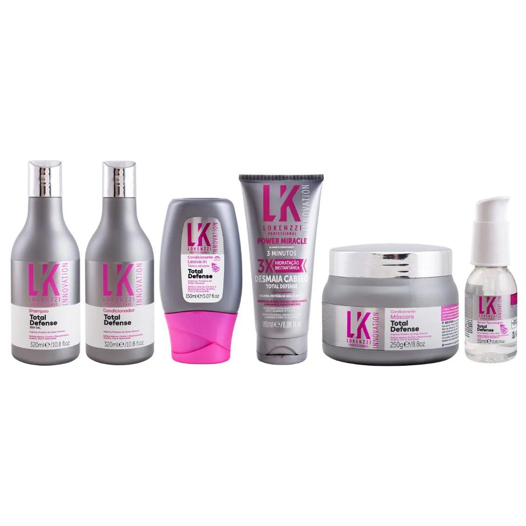KIT LOKENZZI TOTAL DEFENSE COMPLETO 6 ITENS ANTIQUEBRA
