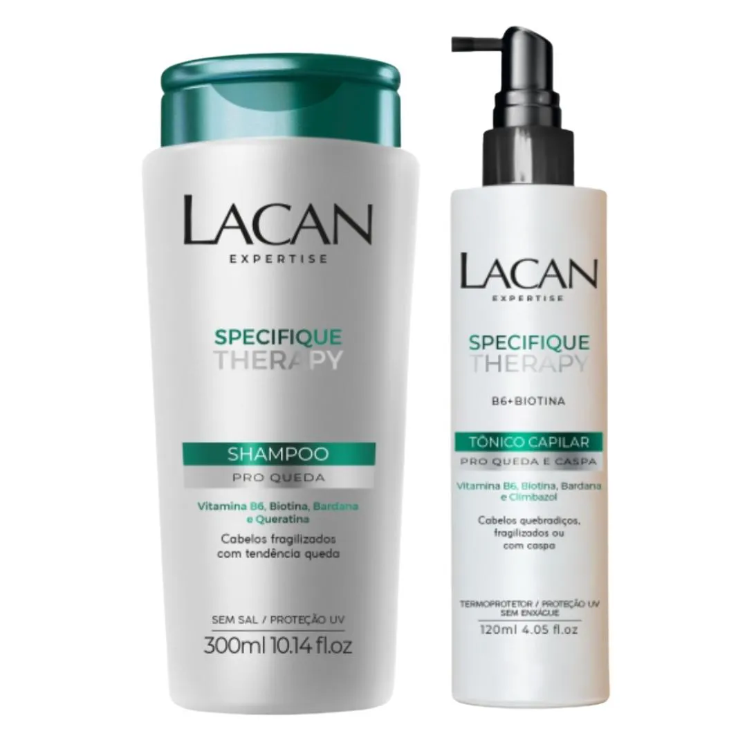 KIT LACAN SPECIFIQUE THERAPY SHAMPOO PRO QUEDA + TôNICO