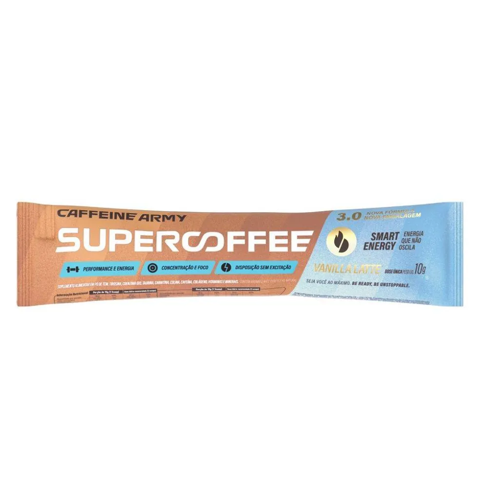 SUPERCOFFEE 3.0 TO GO SACHê (10G) - SABOR: VANILLA LATTE