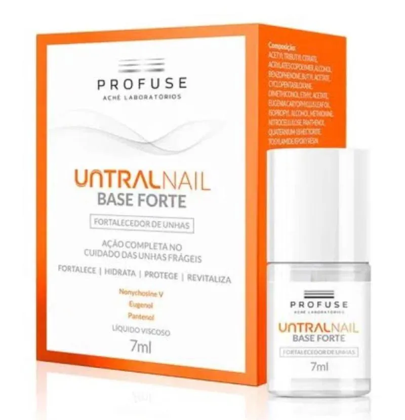 UNTRALNAIL BASE FORTE FORTALECEDOR DE UNHAS PROFUSE 7ML