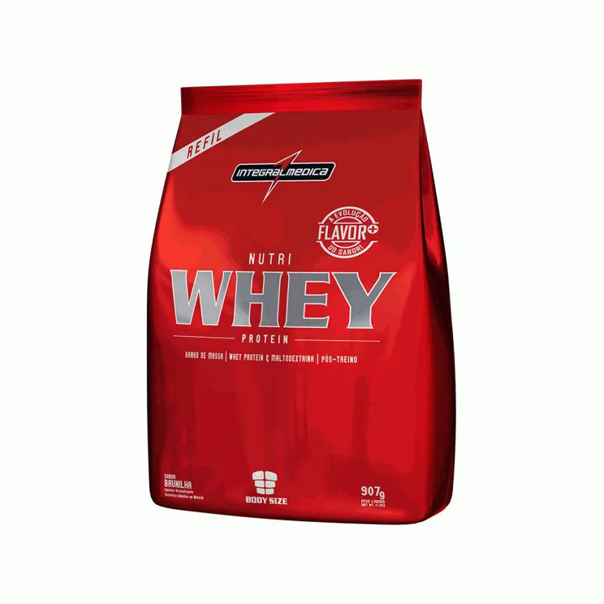 NUTRI WHEY PROTEIN REFIL (900G) - SABOR: BAUNILHA