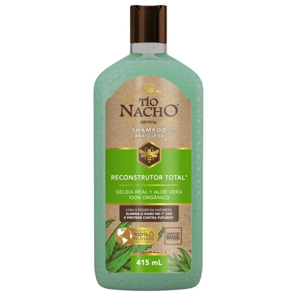 Shampoo Anticaspa Tio Nacho Reconstrução Total 415ml