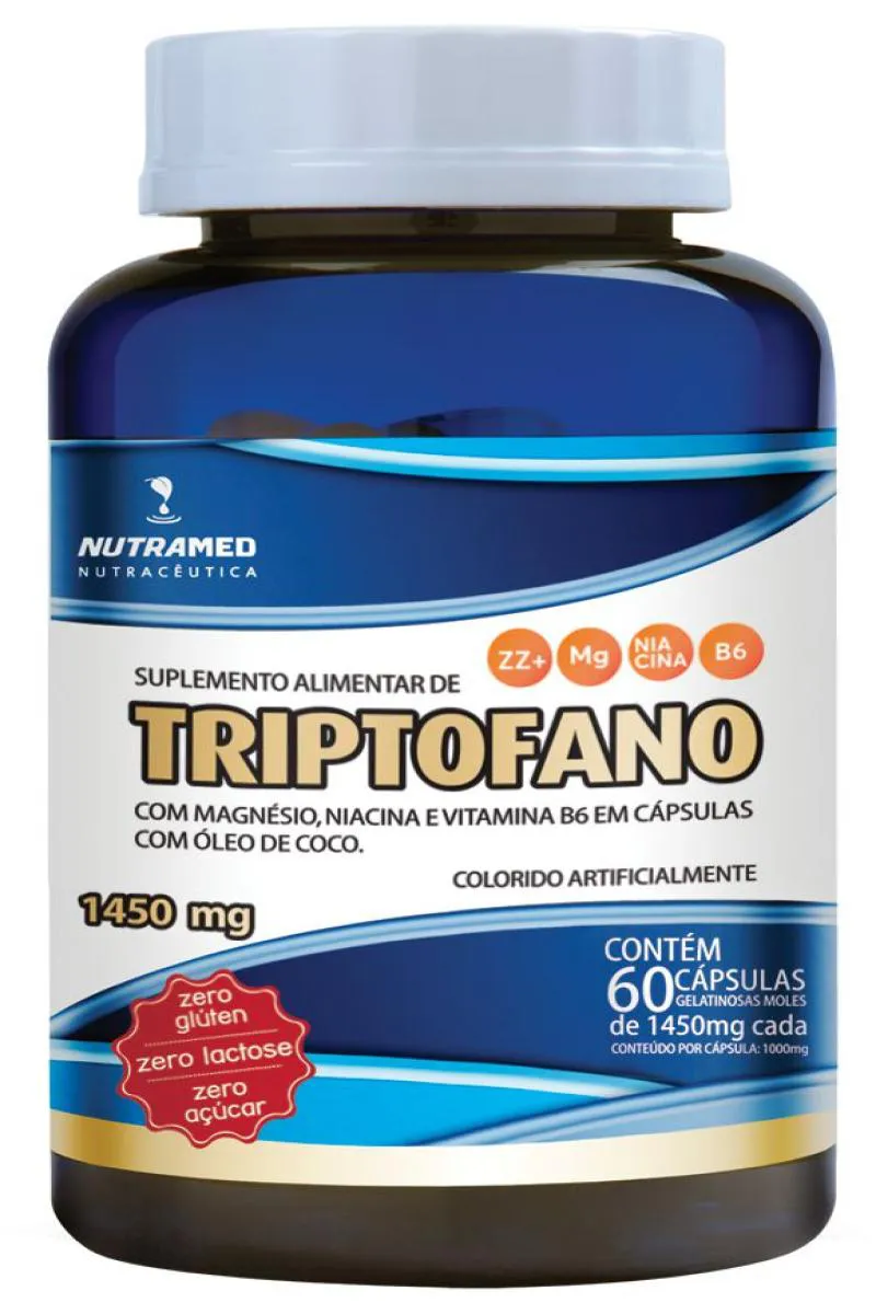 TRIPTOFANO + VIT. B3, B6 E MAGNéSIO - 60 CáPSULAS