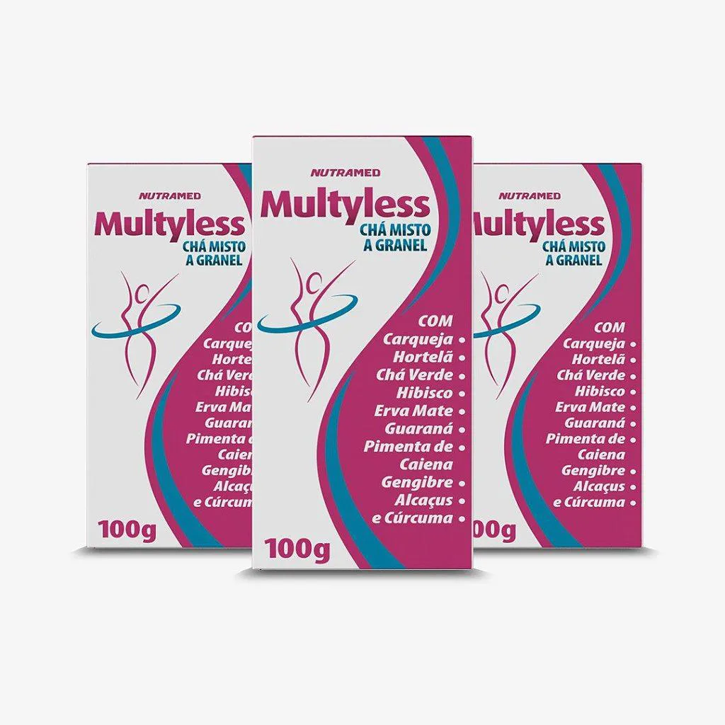 MULTYLESS CHá MISTO A GRANEL - 100G - KIT 3 UNIDADES