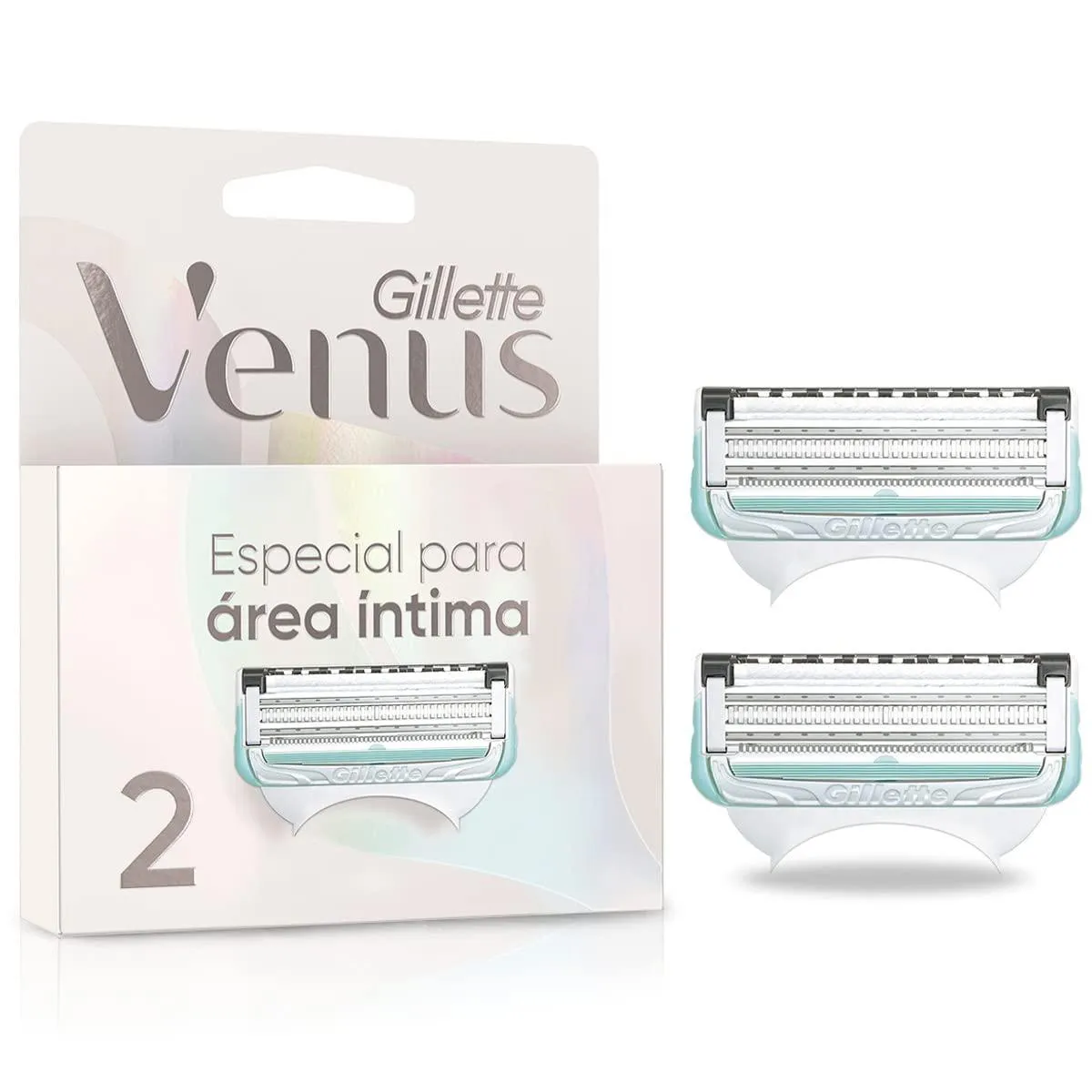 GILLETTE VENUS ÍNTIMA CARGA PARA APARELHO DEPILATóRIO 2 UNIDADES
