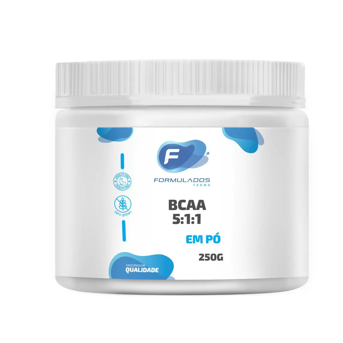 BCAA 5:1:1 EM Pó - POTE 250G - FORMULADOS FARMA