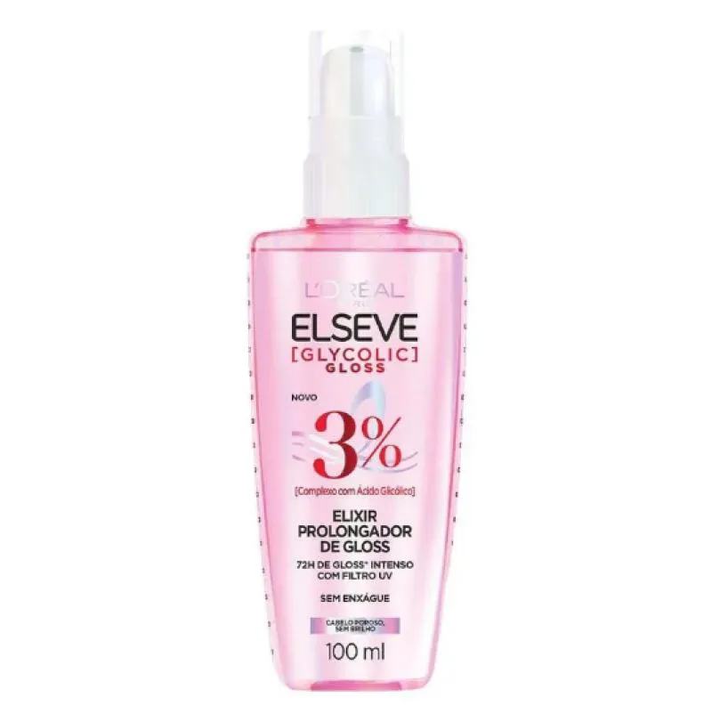 SéRUM PROLONGADOR DE BRILHO CAPILAR ELSEVE GLYCOLIC GLOSS 100ML