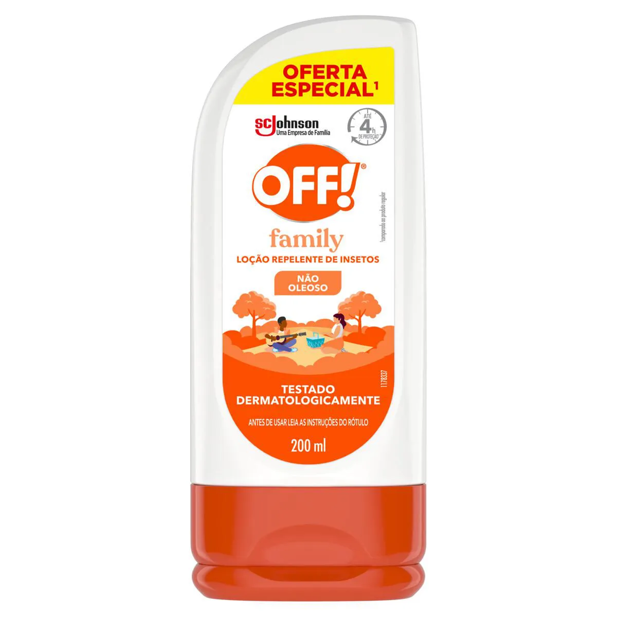 REPELENTE DE INSETOS OFF! FAMILY LOçãO COM 200ML