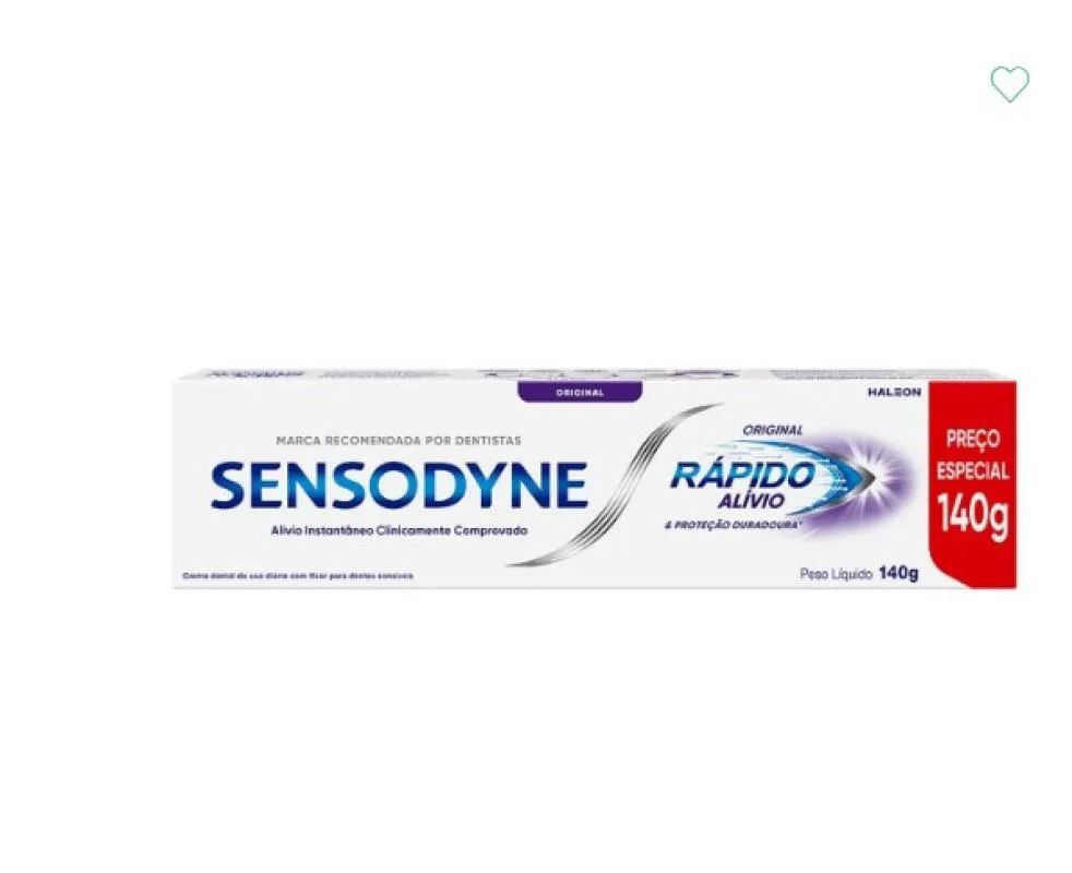 CREME DENTAL SENSODYNE RáPIDO ALíVIO 140G