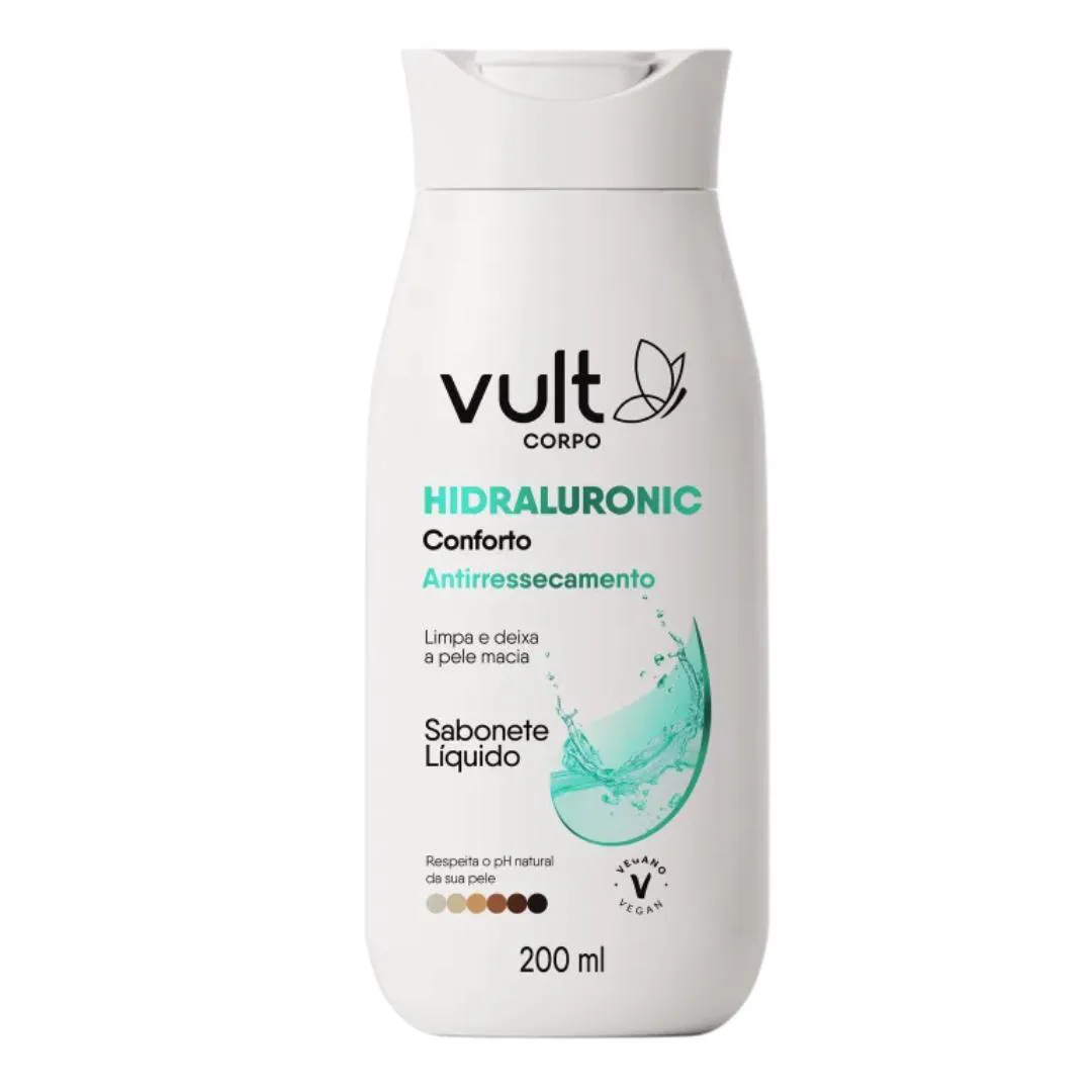 SABONETE LíQ ANTIRESSECAMENTO HIDRALURONIC CONFORT200ML VULT