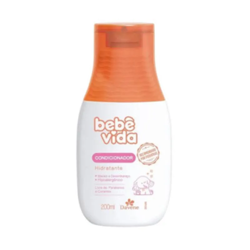 Condicionador Vegano Davene Bebe Vida Hipoalergênico 200ml