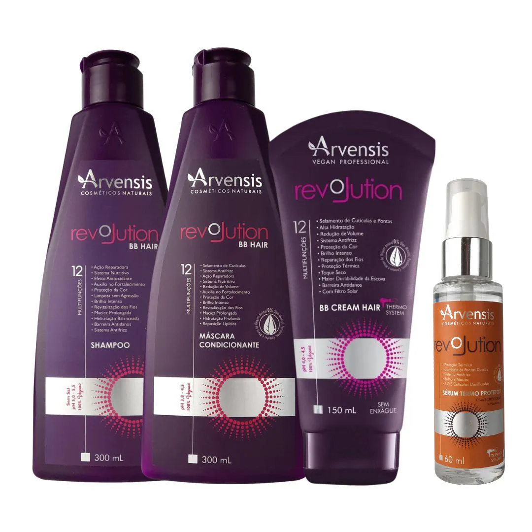 KIT ARVENSIS REVOLUTION SHAMPOO + MASCARA + BB CREAM + SéRUM