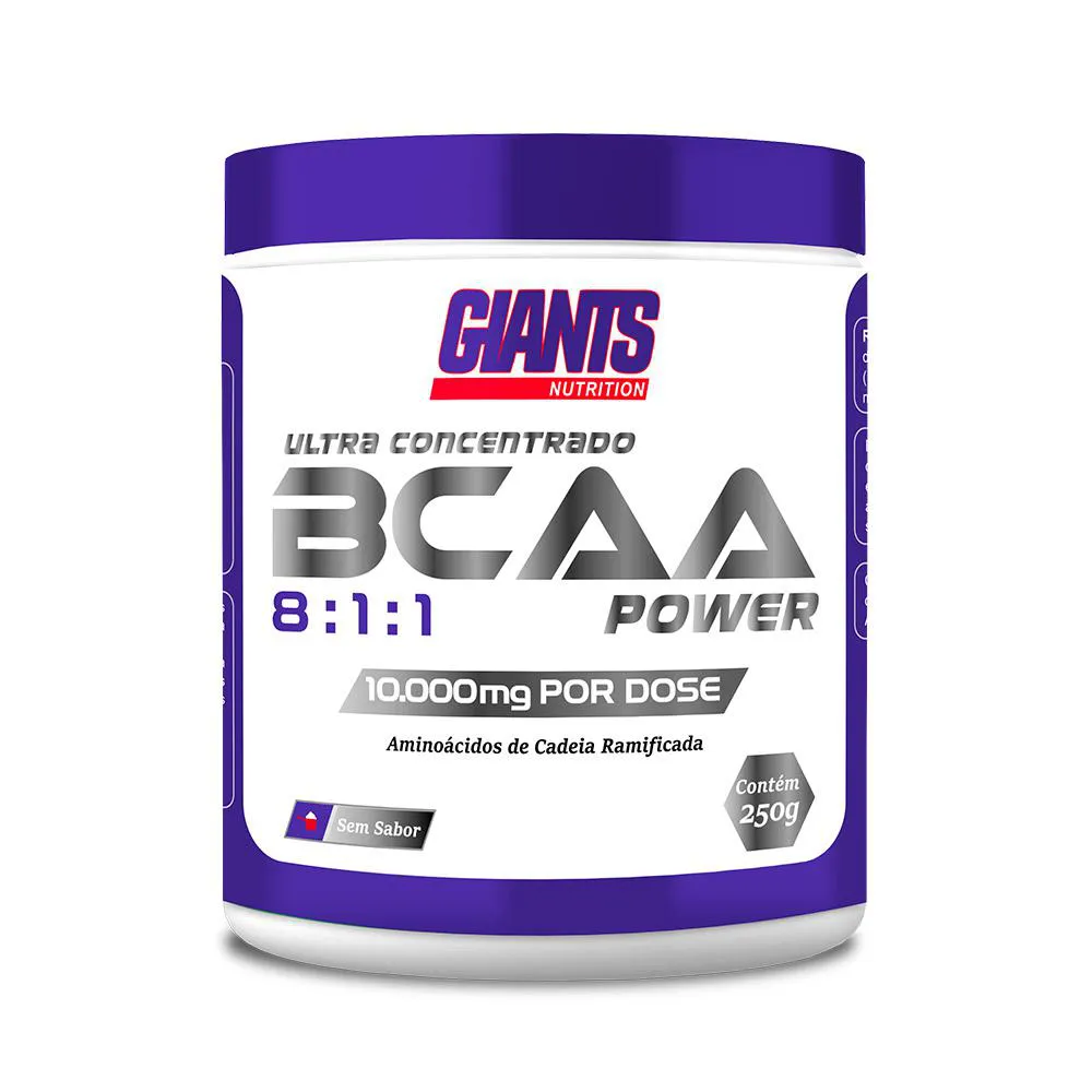 AMINOACIDO BCAA POWDER 8:1:1 10.000MG SEM SABOR 250G GIANTS NUTRITION