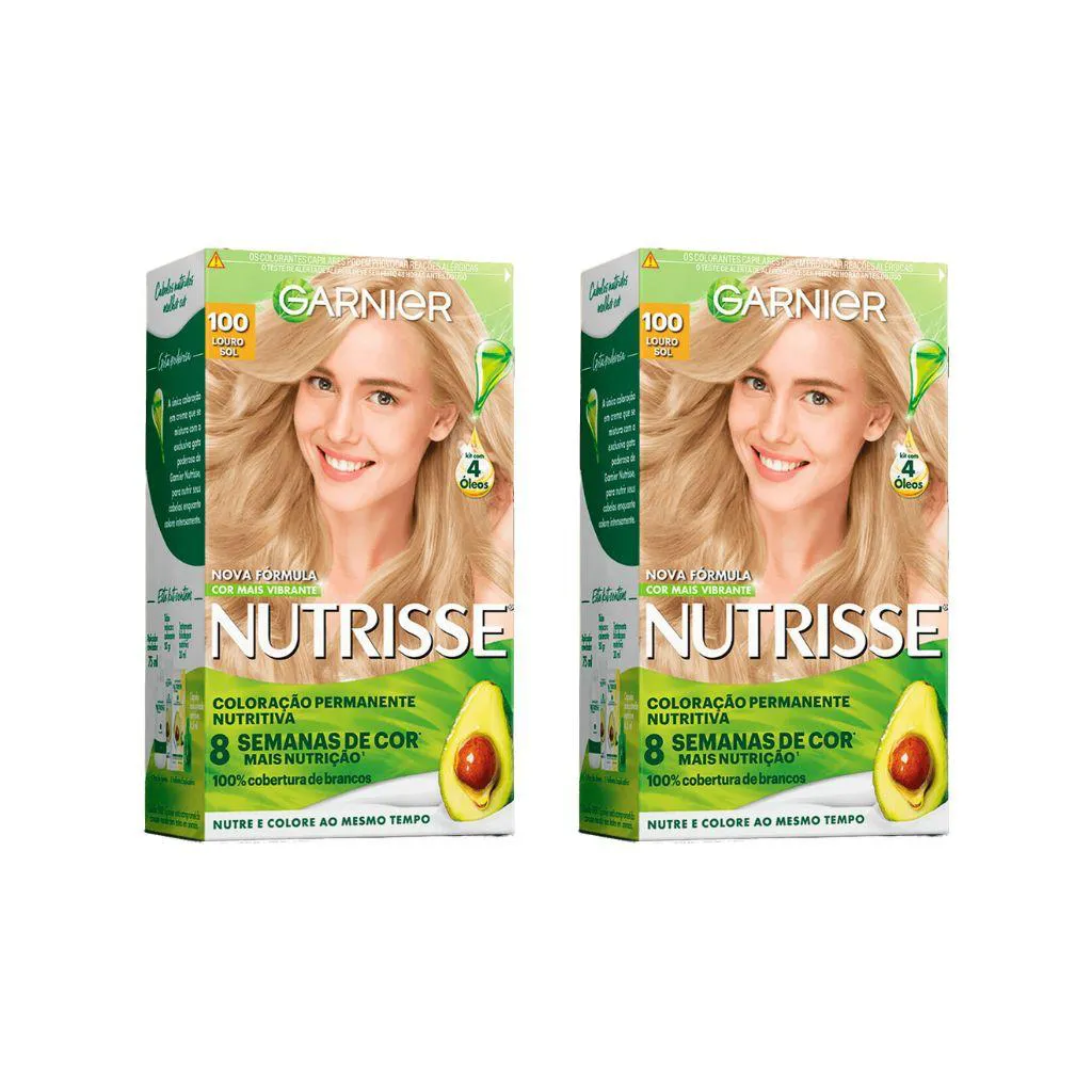 COLORAçAO NUTRISSE 100 LOURO CLARISSIMO - KIT C/ 2UN