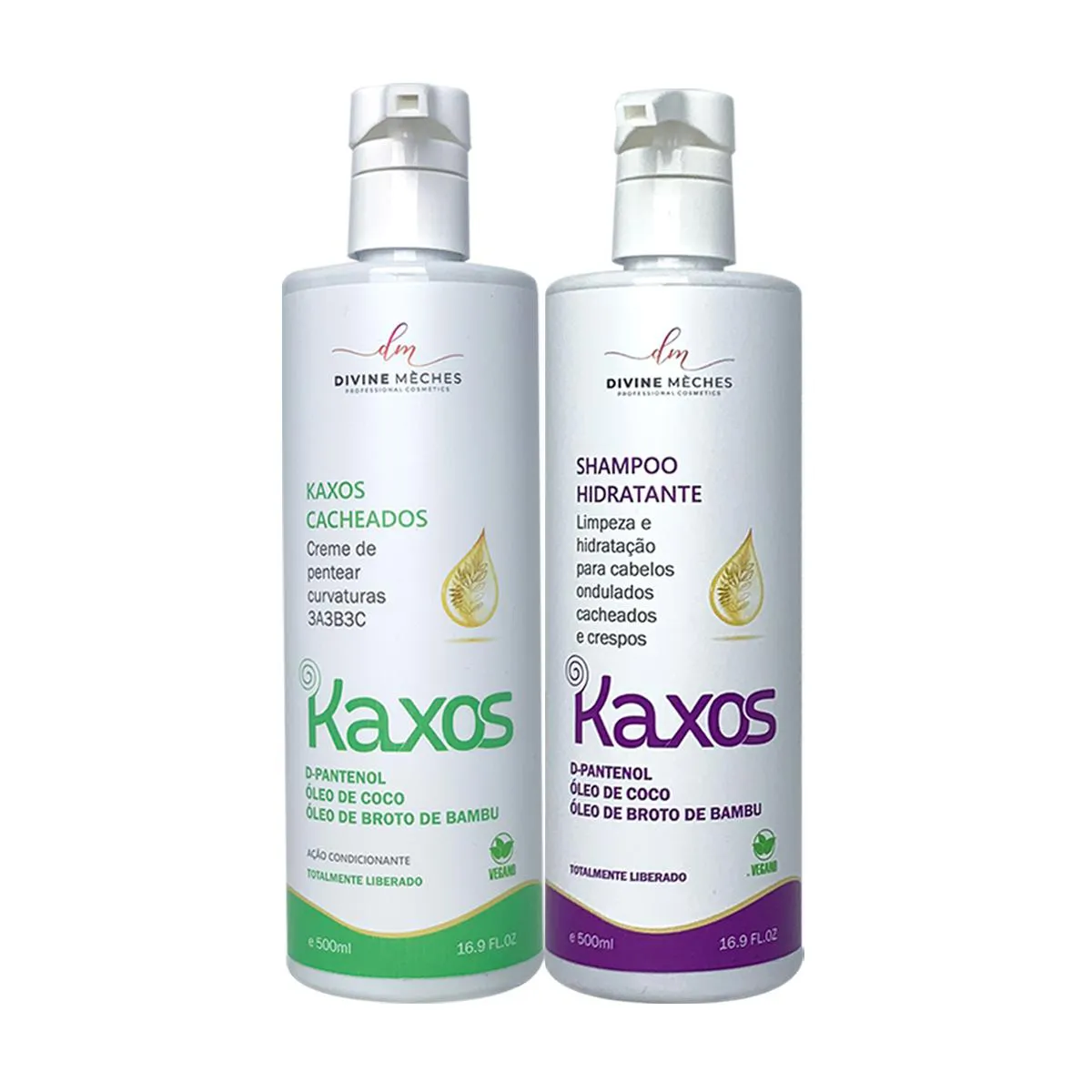 KIT DIVINE MèCHES KAXOS SHAMPOO + CREME PARA CACHEADOS