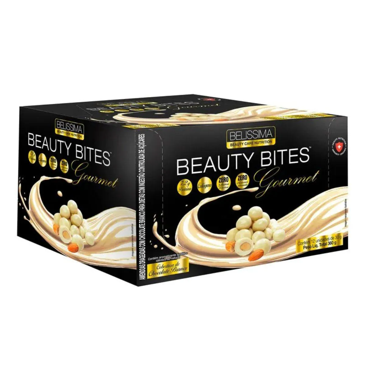 BEAUTY BITES - DISPLAY C/ 12 NA NA Chocolate Branco
