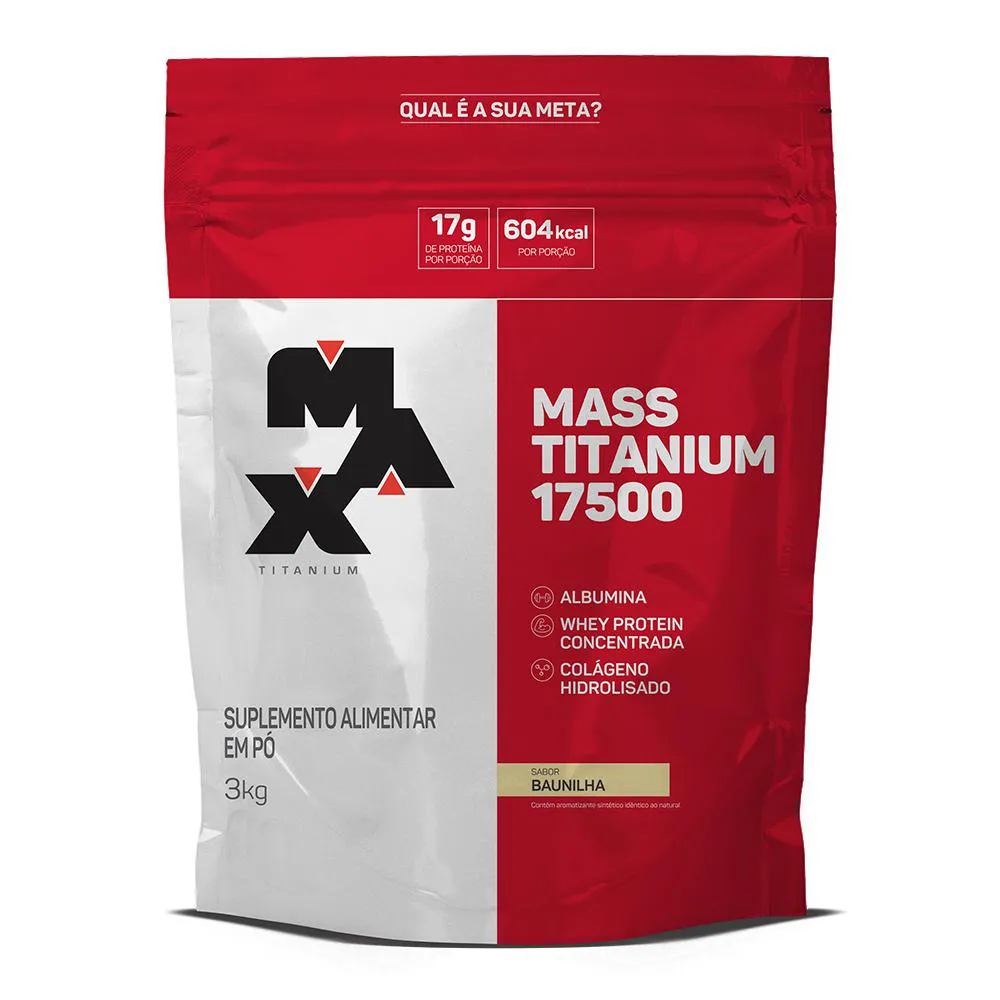 MASS TITANIUM 17500 REFIL 3KG - BAUNILHA