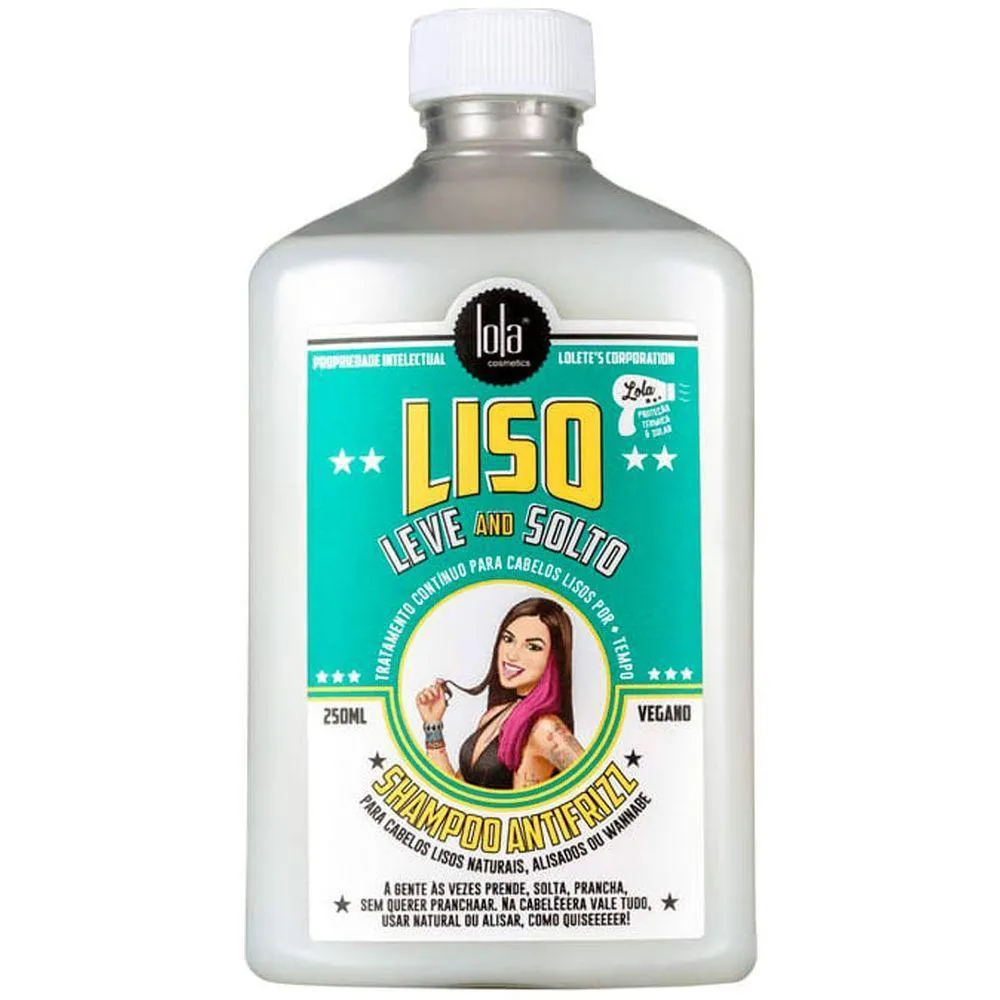 SHAMPOO ANTI FRIZZ LISO, LEVE E SOLTO LOLA COSMETICS 250ML
