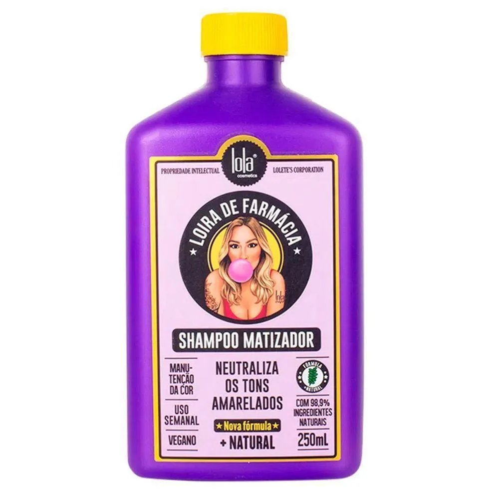 SHAMPOO MATIZADOR LOIRA DE FARMáCIA LOLA COSMETICS 250ML