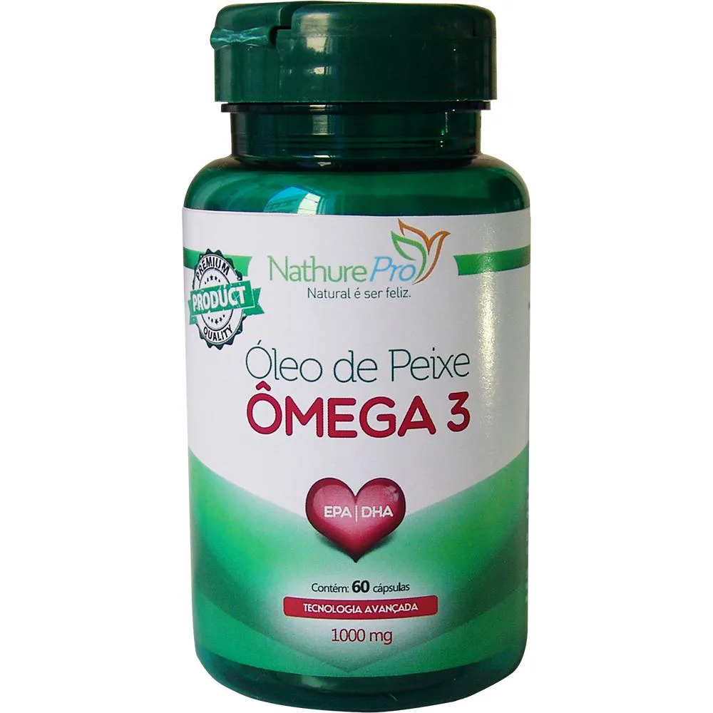 ÓLEO DE PEIXE ÔMEGA 3 PREMIUM 60 CáPSULAS 1000MG