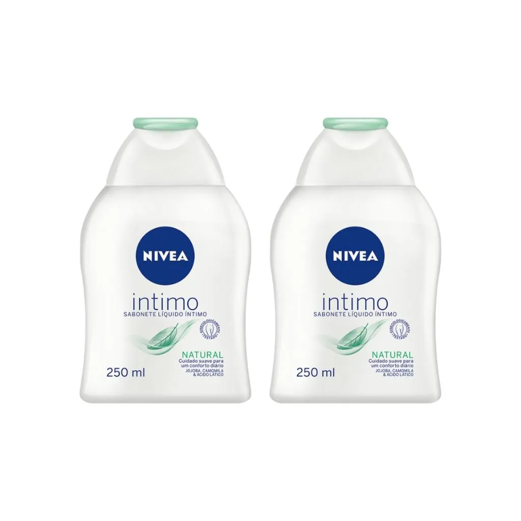 SABONETE INTIMO NIVEA 250ML NATURAL - KIT C/ 2UN