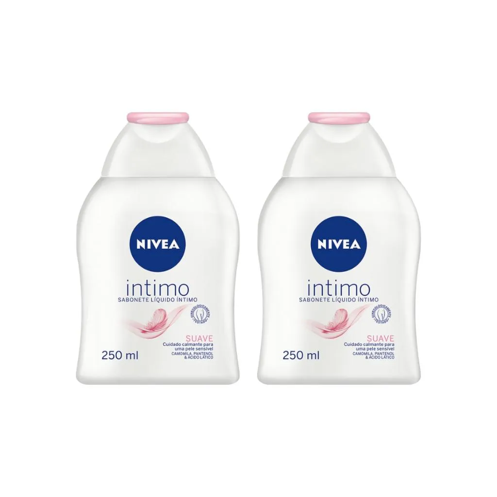 SABONETE INTIMO NIVEA 250ML SUAVE - KIT C/ 2UN