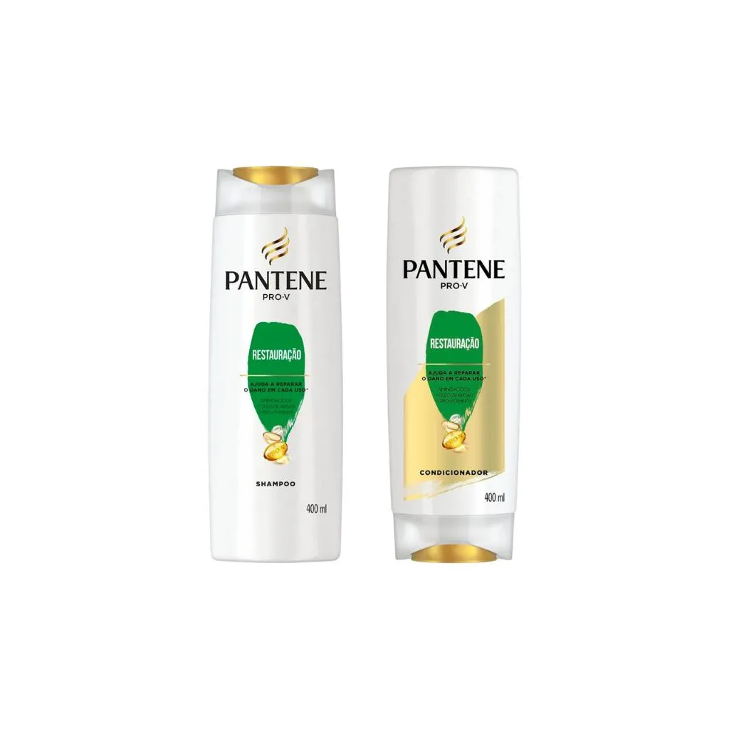KIT SHAMPOO + CONDICIONADOR PANTENE 400ML RESTAURAçãO